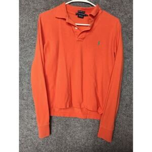 Ralph Lauren The Skinny Polo XL Long Sleeve Orange